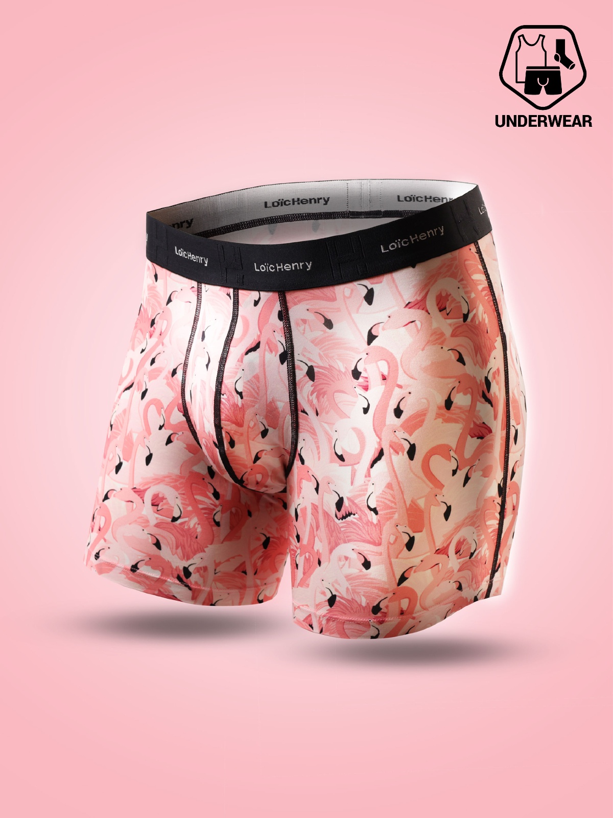 boxerky delší - Loïc Henry - Modal/Cotton