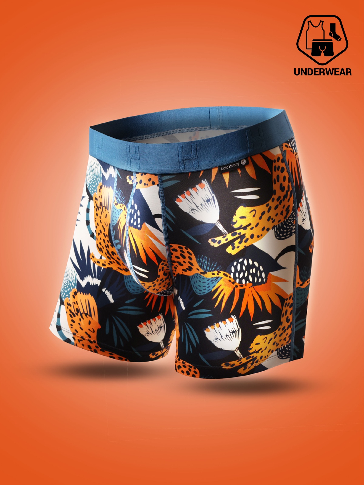 boxerky delší - Loïc Henry - Modal/Cotton